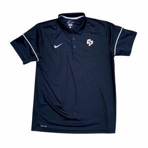 Nike Men's Dri-Fit Black CP Short Sleeve Athletic Polo Shirt Sz L​​​​​​​